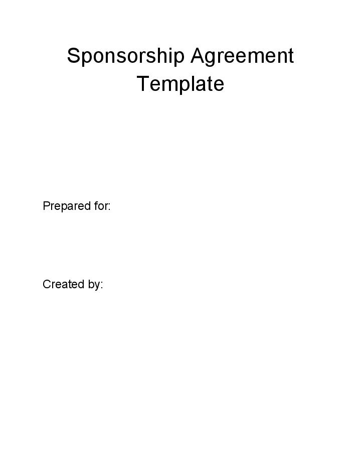 Automate Sponsorship Agreement