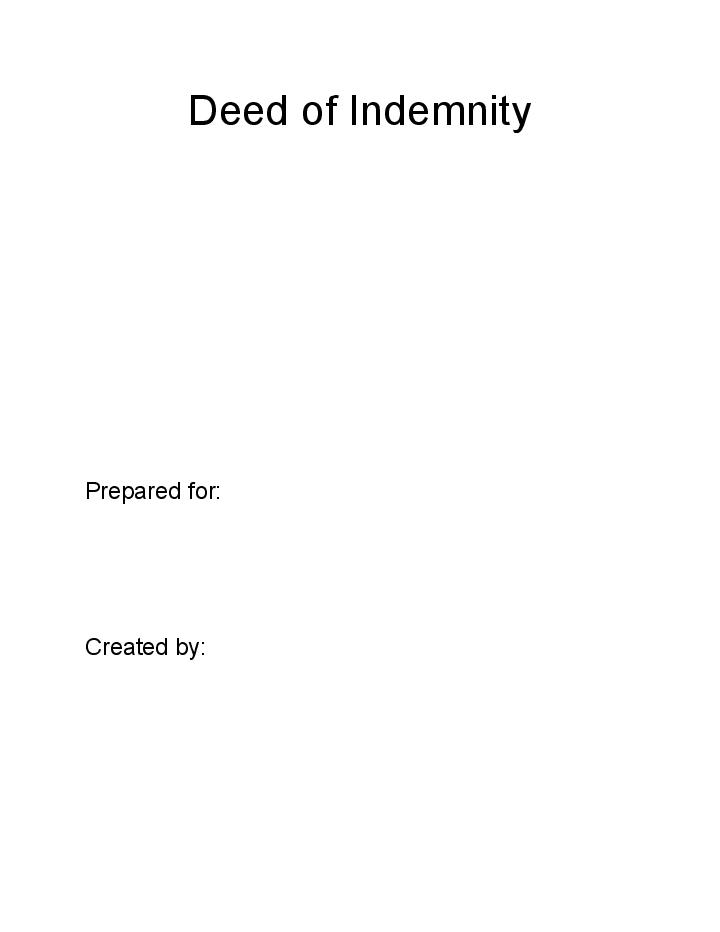 Manage Deed Of Indemnity in Netsuite
