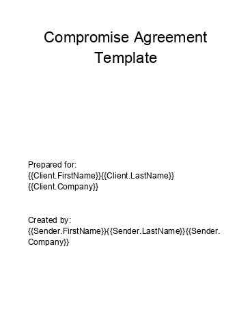 Automate Compromise Agreement in Salesforce