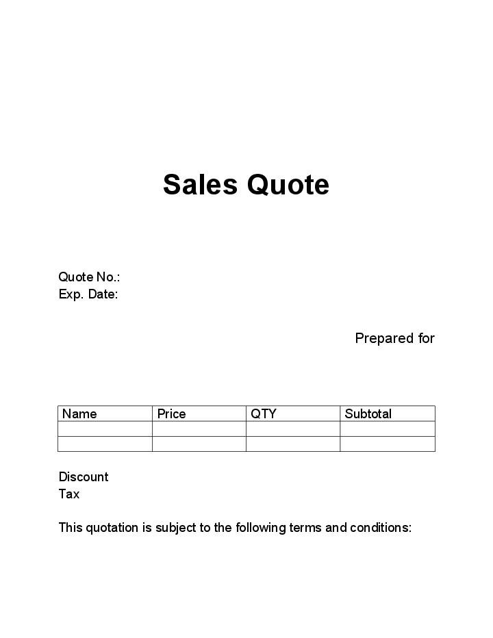 Manage Sales Quote in Salesforce