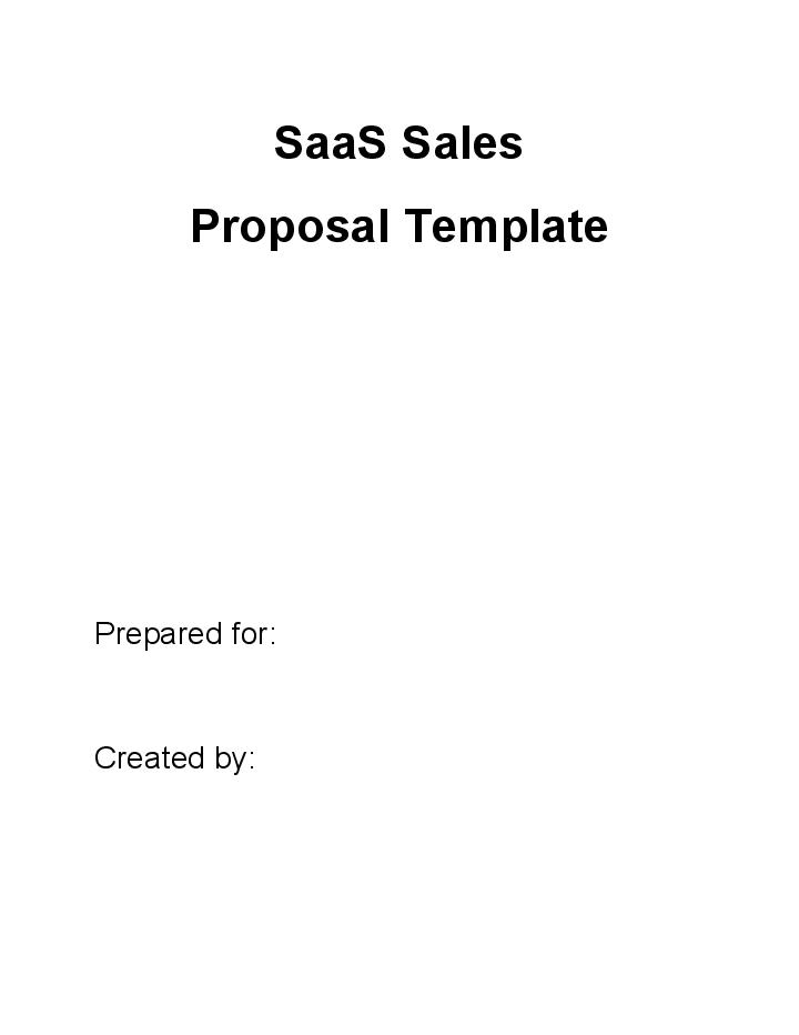 Synchronize Saas Sales Proposal with Salesforce