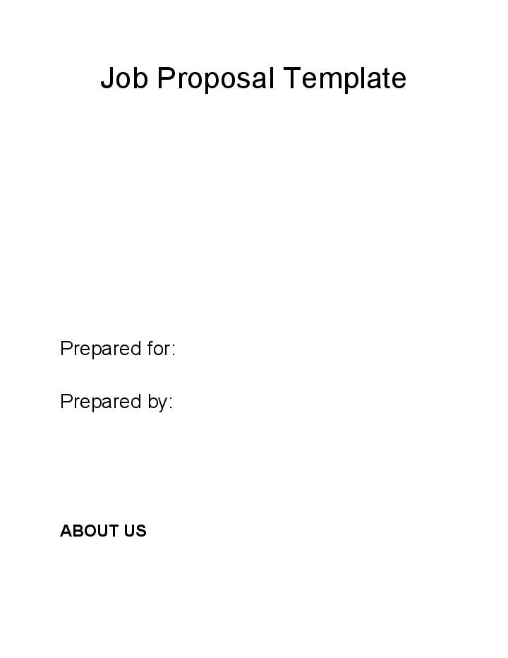 Update Job Proposal