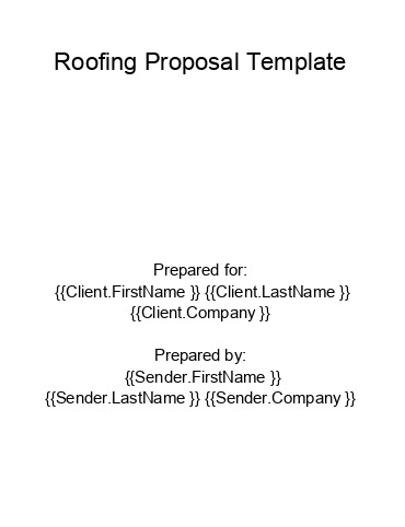 Integrate Roofing Proposal