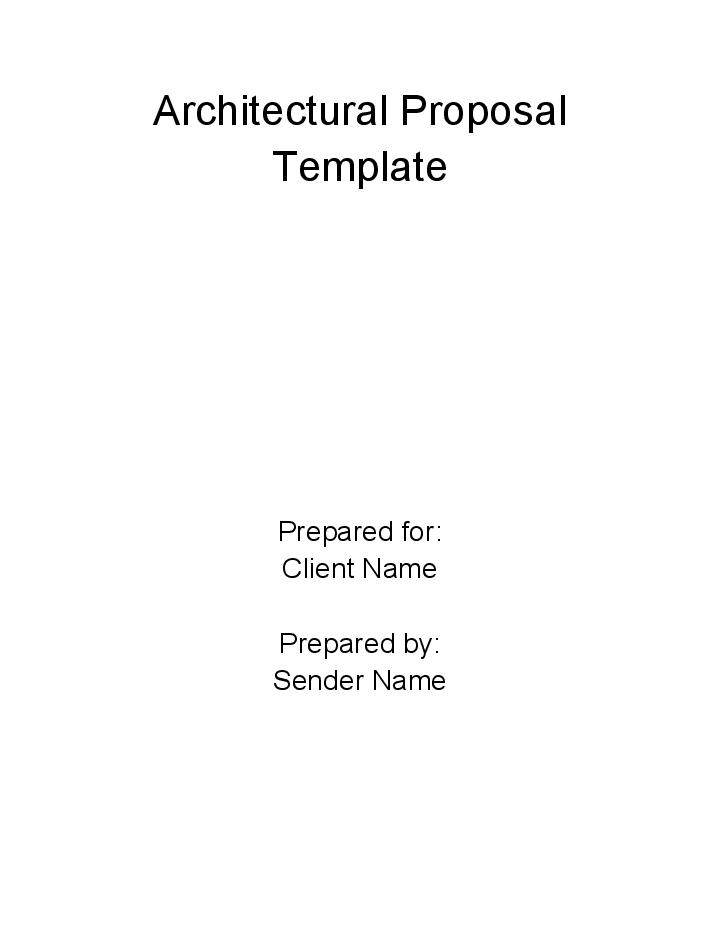 Automate Architectural Proposal
