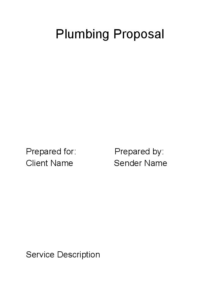 Update Plumbing Proposal from Netsuite