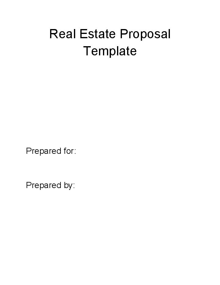 Update Real Estate Proposal from Netsuite