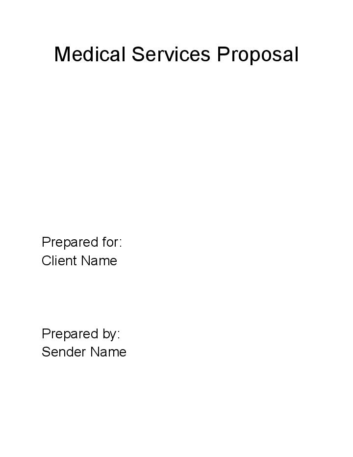 Synchronize Medical Services Proposal with Salesforce