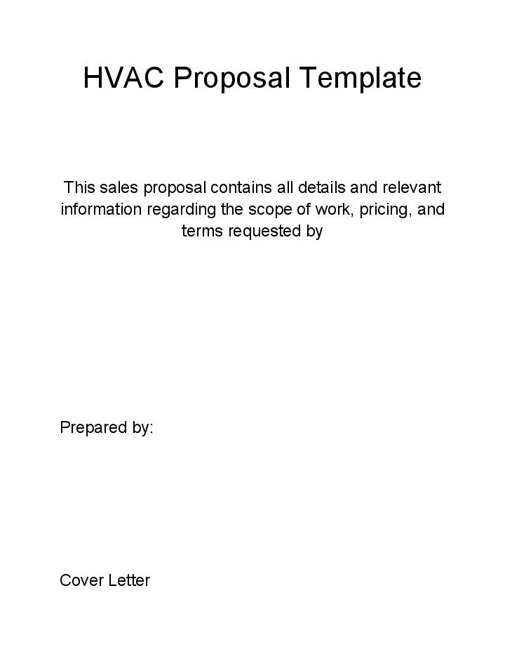 Integrate Hvac Proposal with Salesforce
