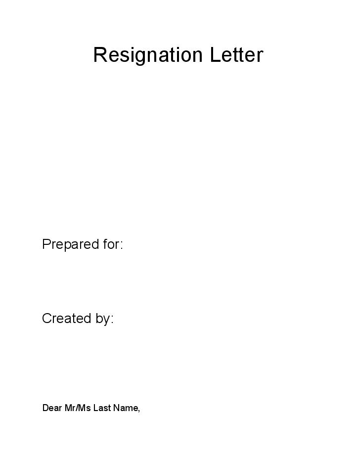 Automate Resignation Letter in Salesforce