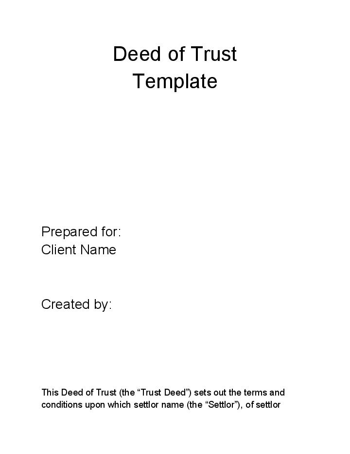 Automate Deed Of Trust in Salesforce