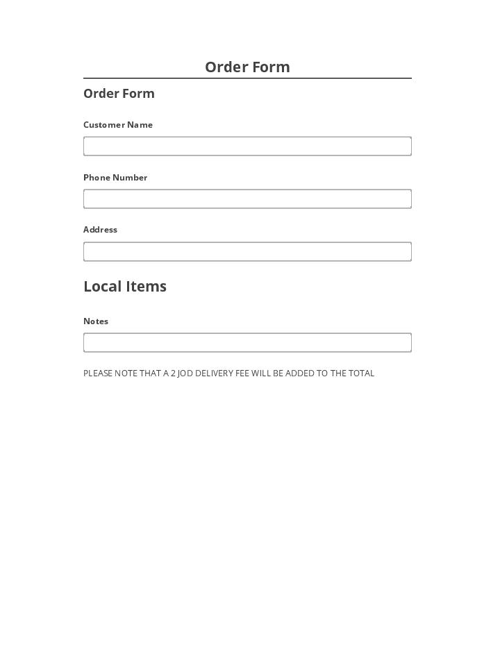 Extract Order Form Microsoft Dynamics