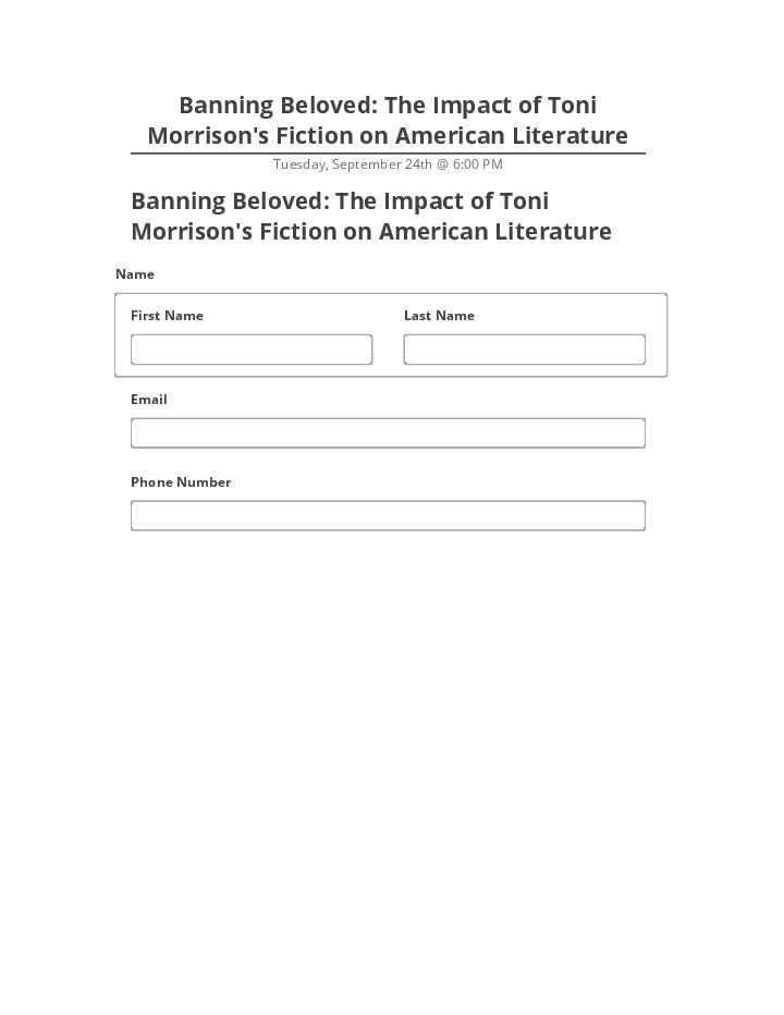 Incorporate Banning Beloved: The Impact of Toni Morrison's Fiction on American Literature Salesforce
