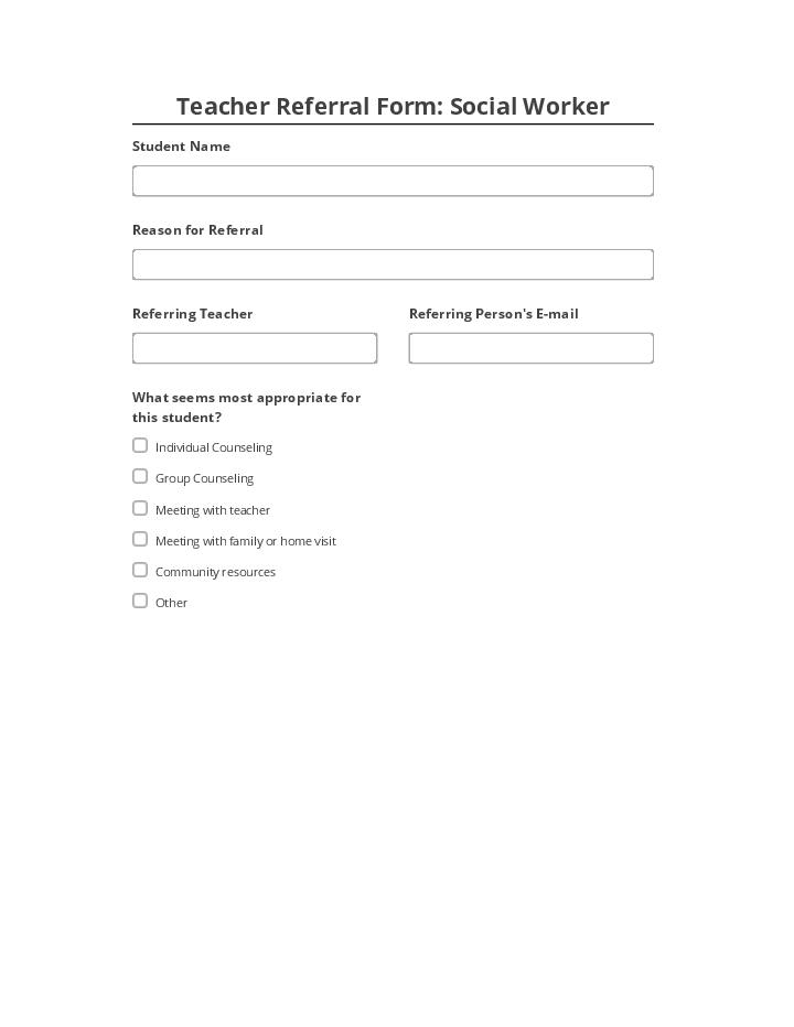 Archive Teacher Referral Form: Social Worker to Microsoft Dynamics
