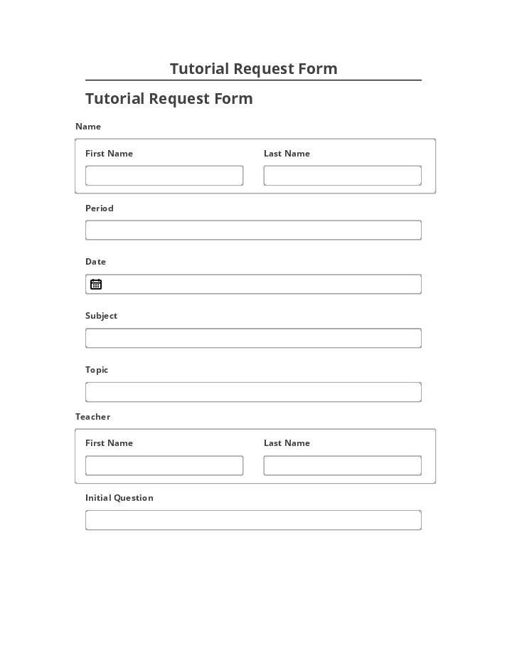 Integrate Tutorial Request Form Microsoft Dynamics