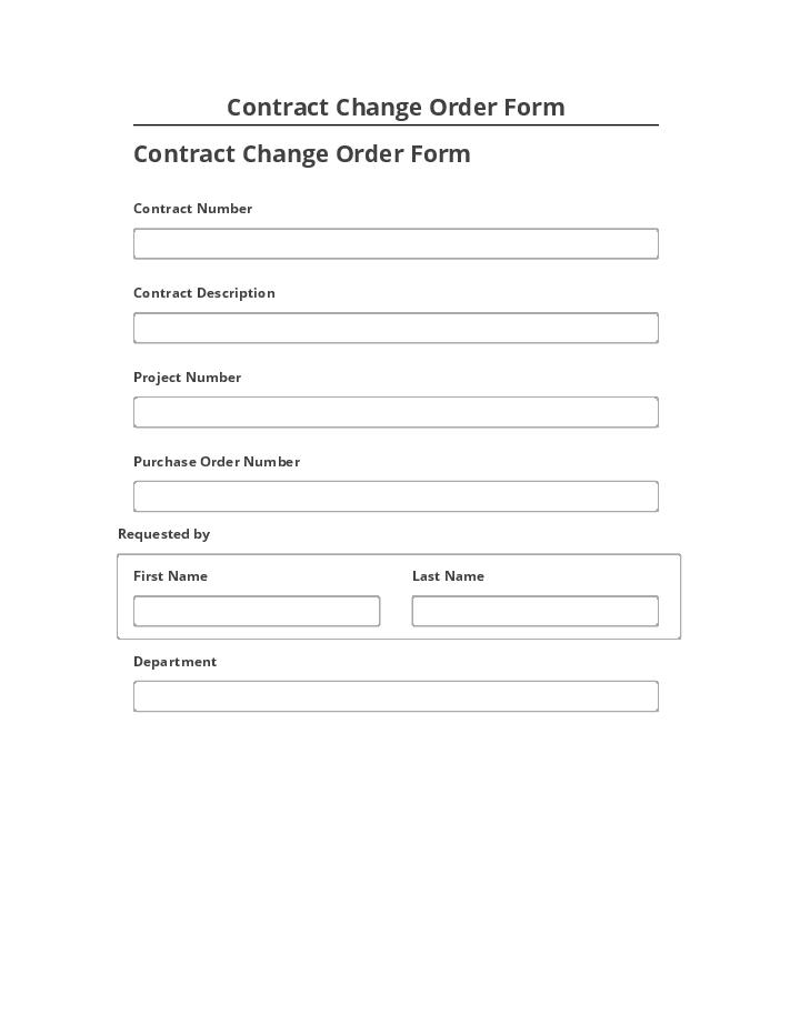 Extract Contract Change Order Form Microsoft Dynamics