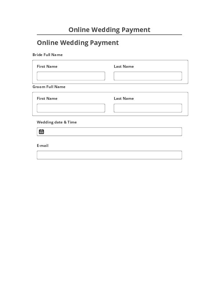 Arrange Online Wedding Payment