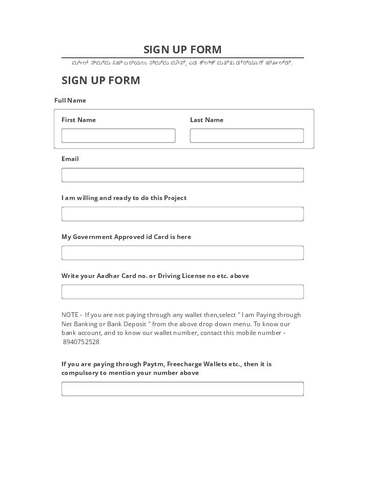Archive SIGN UP FORM