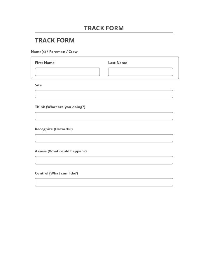 Update TRACK FORM Netsuite