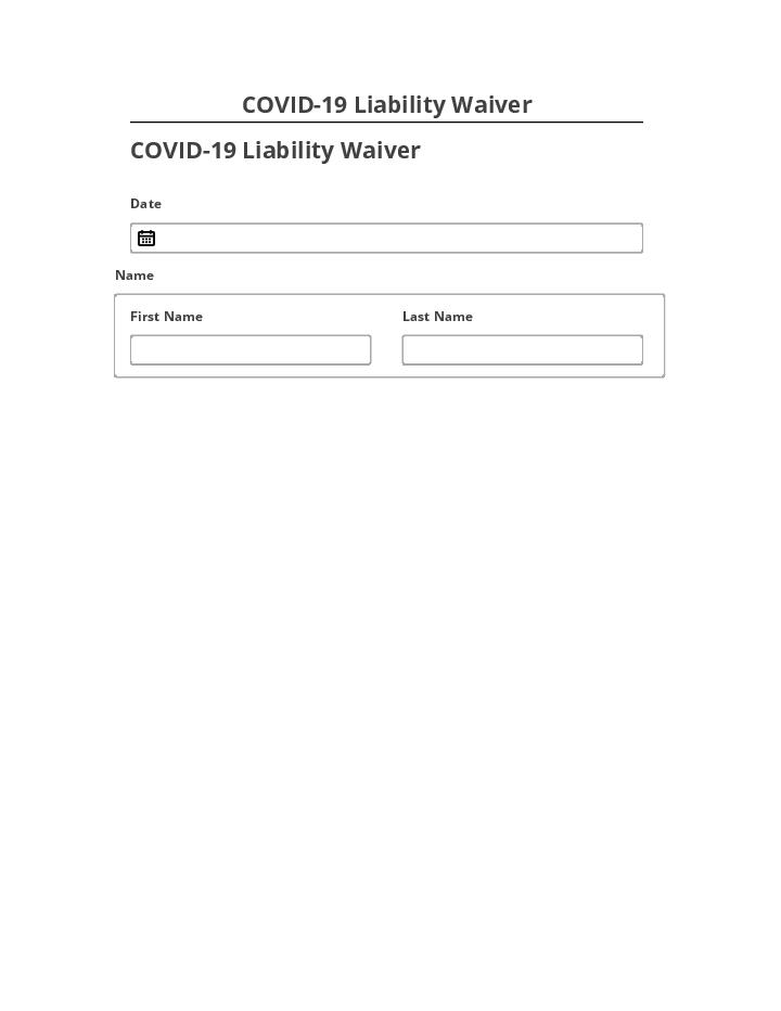 Integrate COVID-19 Liability Waiver