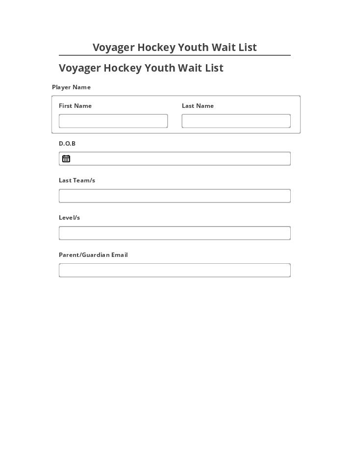 Automate Voyager Hockey Youth Wait List Salesforce