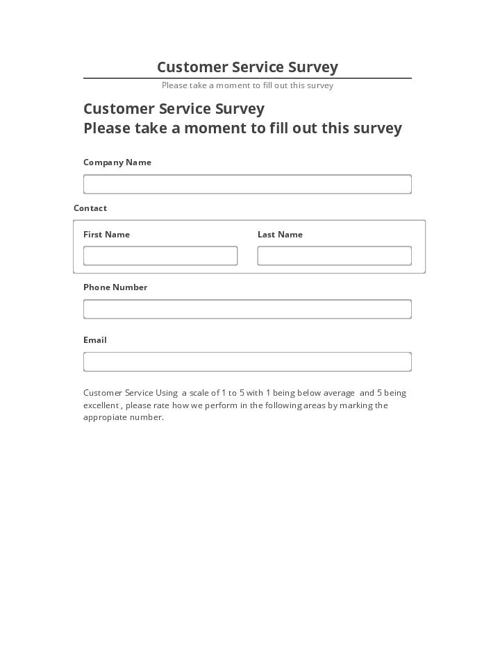 Manage Customer Service Survey Netsuite