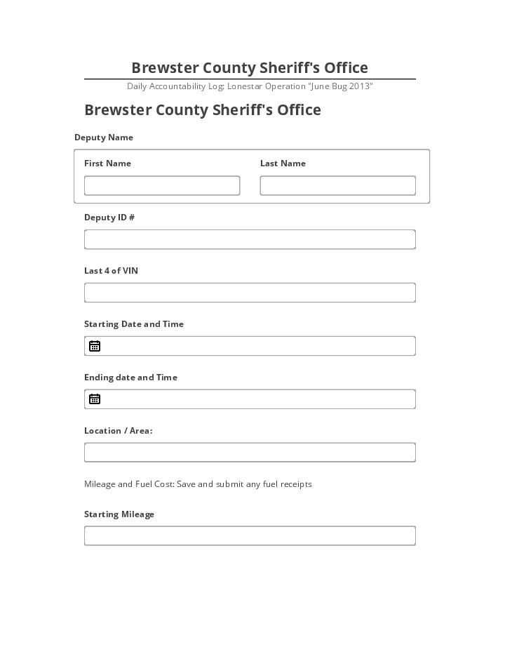 Pre-fill Brewster County Sheriff's Office