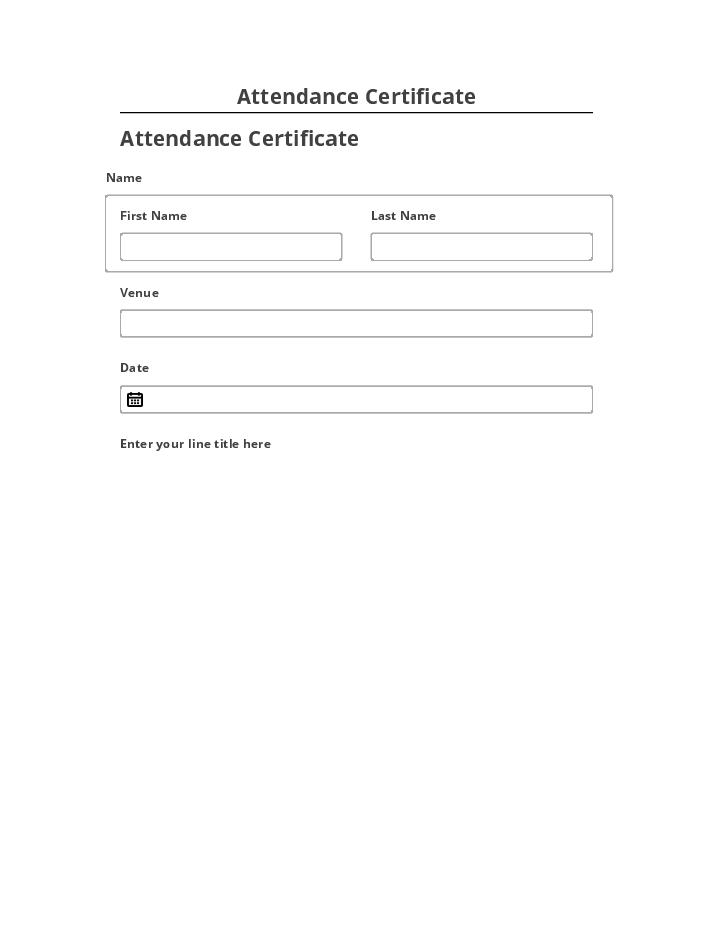 Manage Attendance Certificate Microsoft Dynamics
