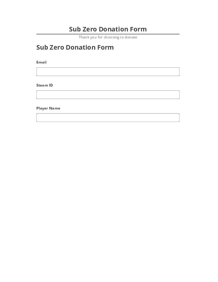 Integrate Sub Zero Donation Form Microsoft Dynamics