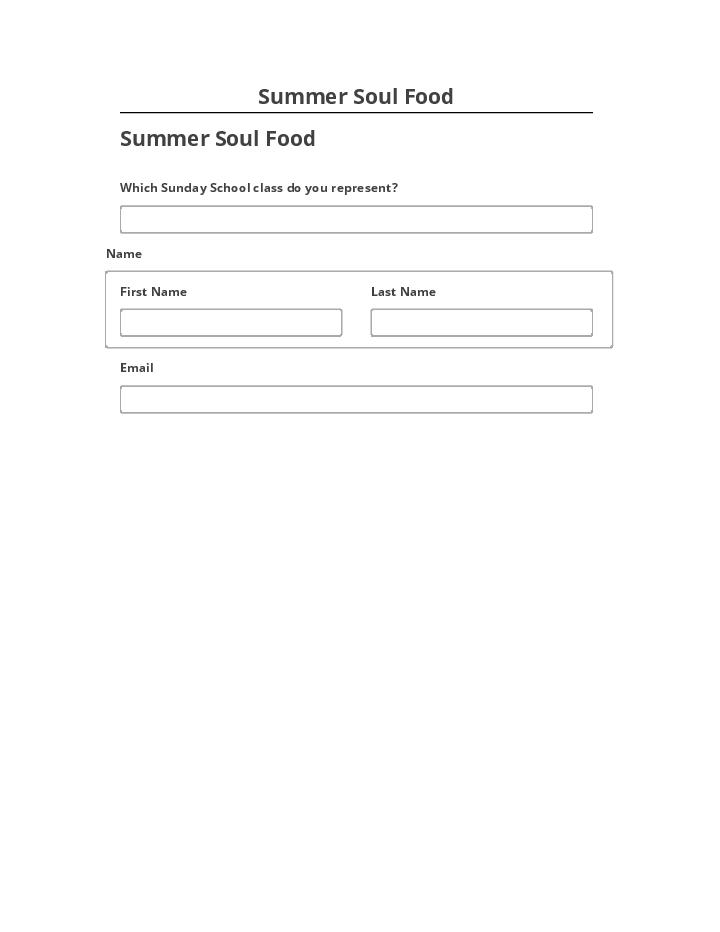Export Summer Soul Food Netsuite