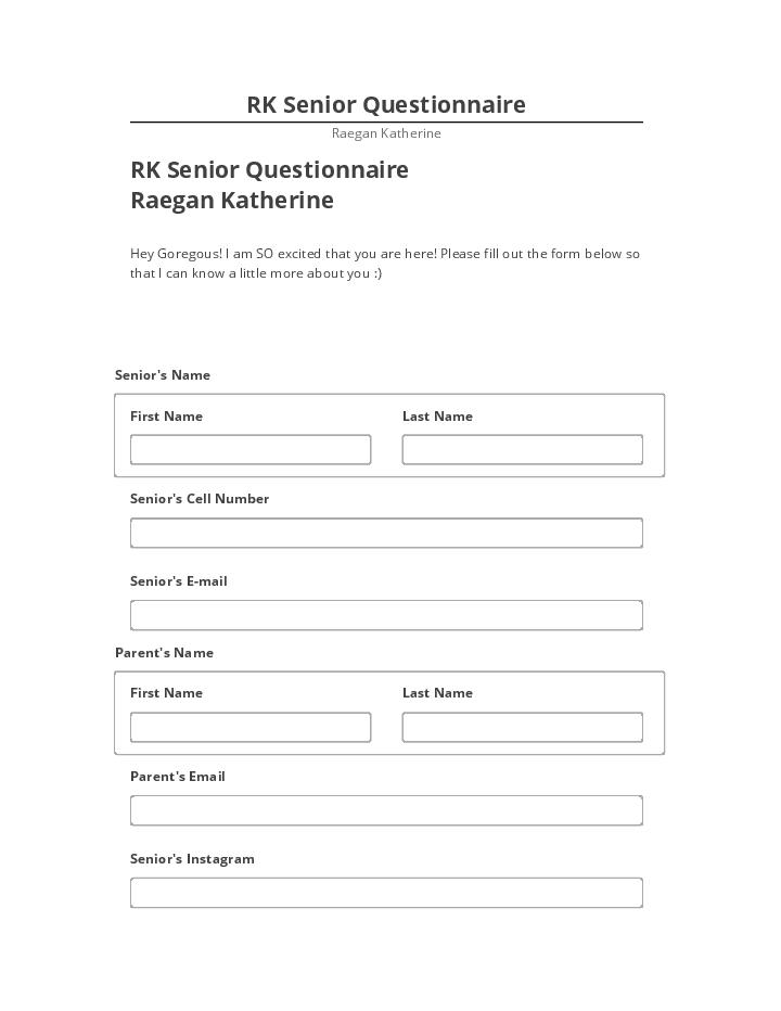 Archive RK Senior Questionnaire Microsoft Dynamics