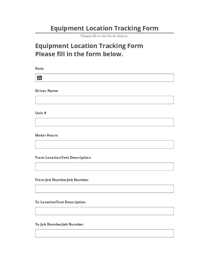 Extract Equipment Location Tracking Form Netsuite