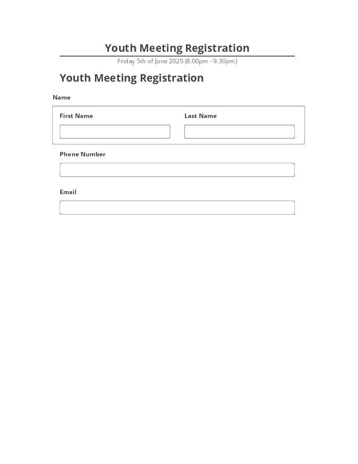 Update Youth Meeting Registration Microsoft Dynamics