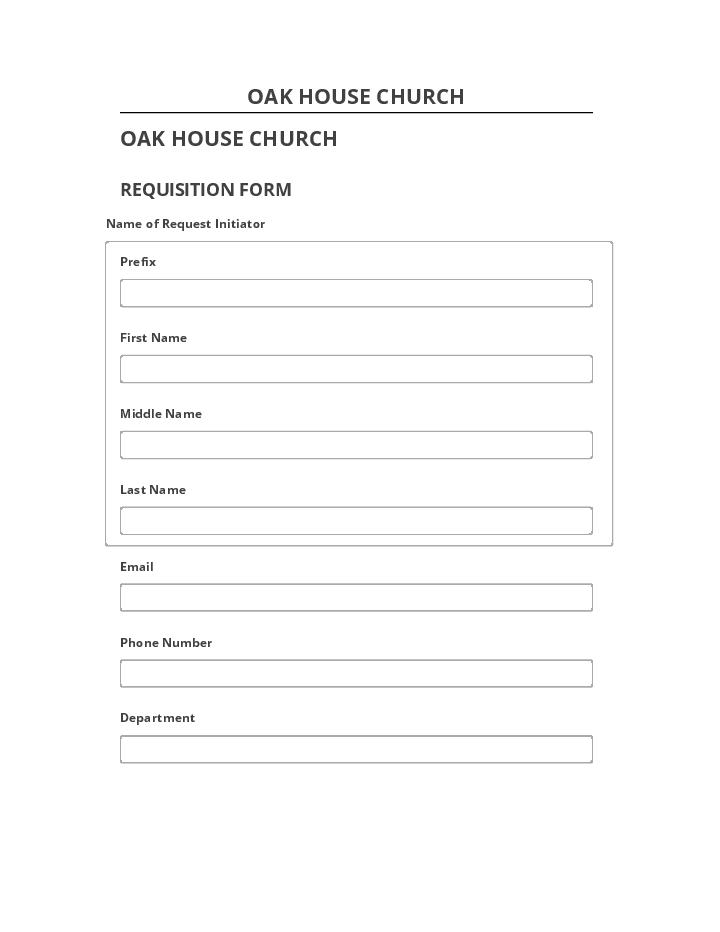 Extract OAK HOUSE CHURCH Salesforce