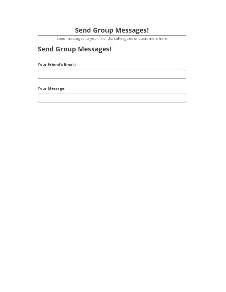 Pre-fill Send Group Messages! Microsoft Dynamics