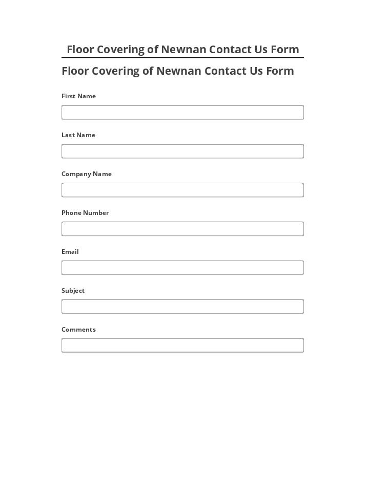 Incorporate Floor Covering of Newnan Contact Us Form