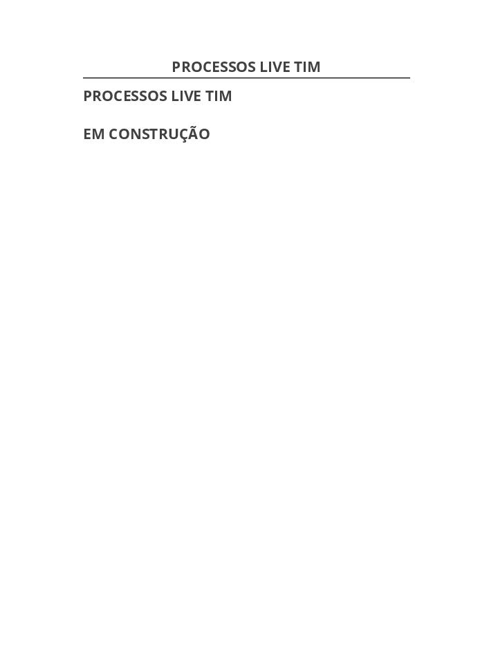 Automate PROCESSOS LIVE TIM Microsoft Dynamics