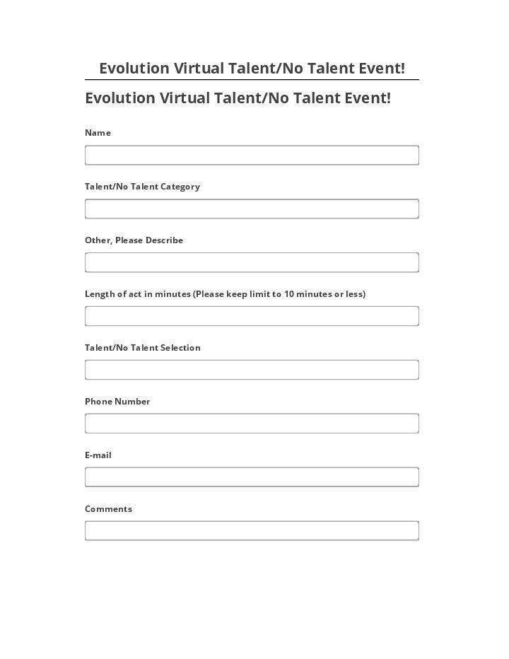Extract Evolution Virtual Talent/No Talent Event!