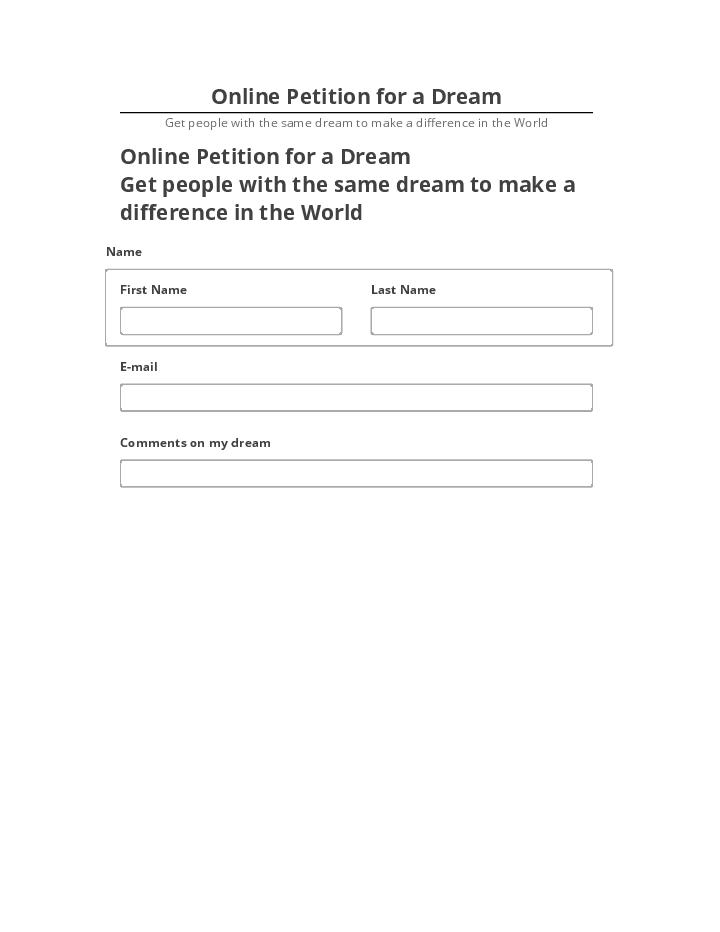 Incorporate Online Petition for a Dream Netsuite