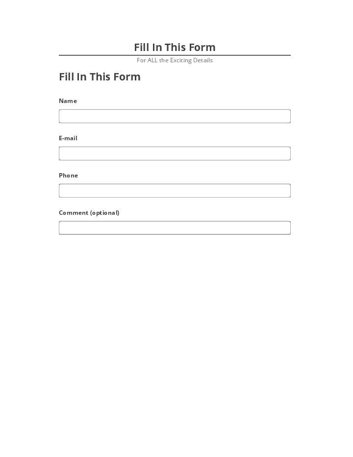 Synchronize Fill In This Form