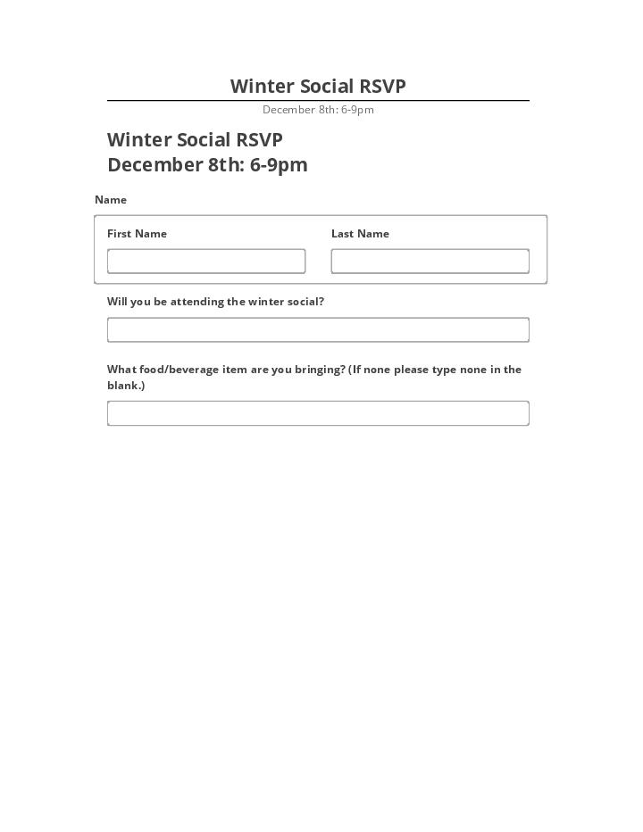 Integrate Winter Social RSVP Microsoft Dynamics