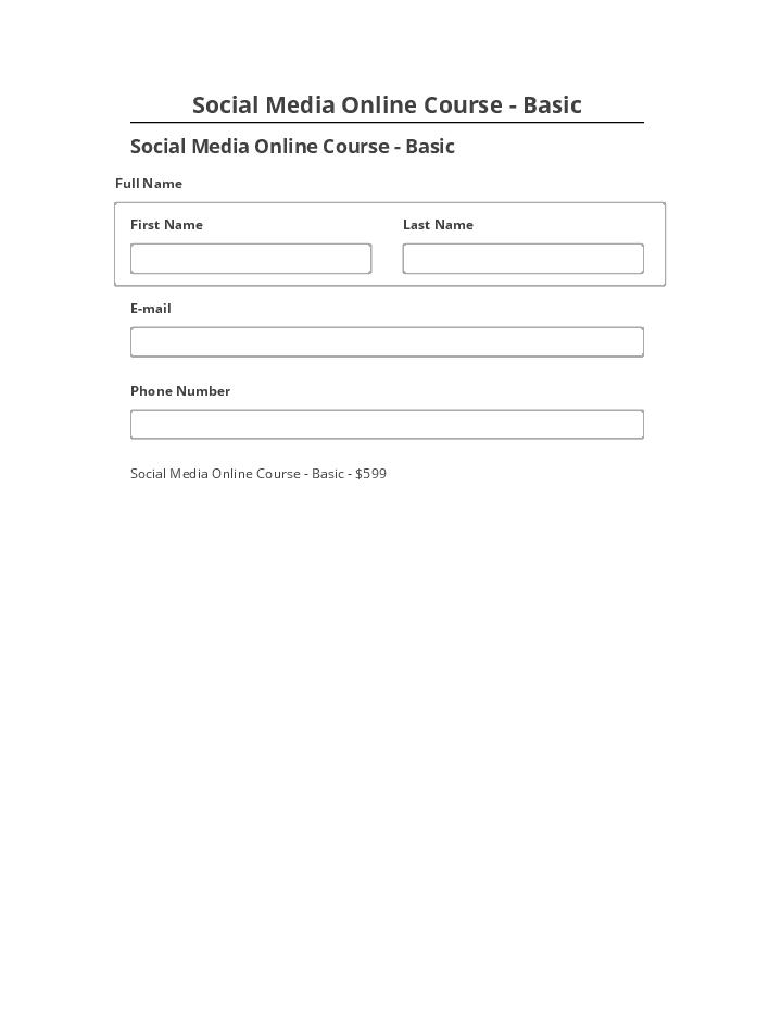 Integrate Social Media Online Course - Basic Salesforce
