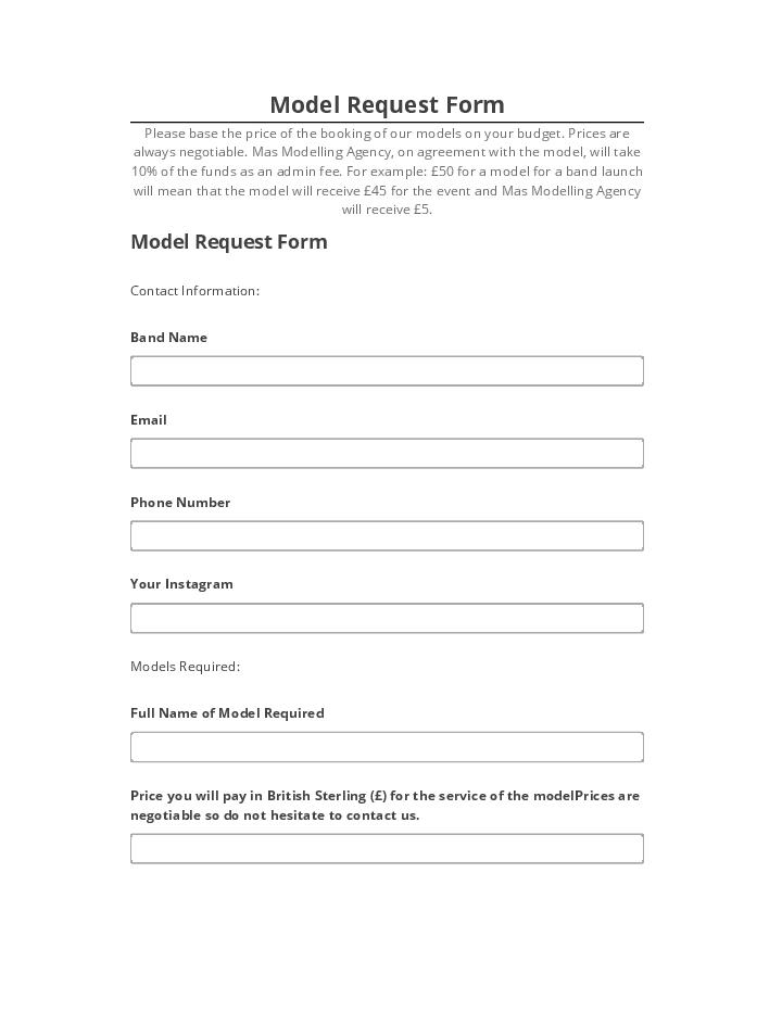 Automate Model Request Form Netsuite