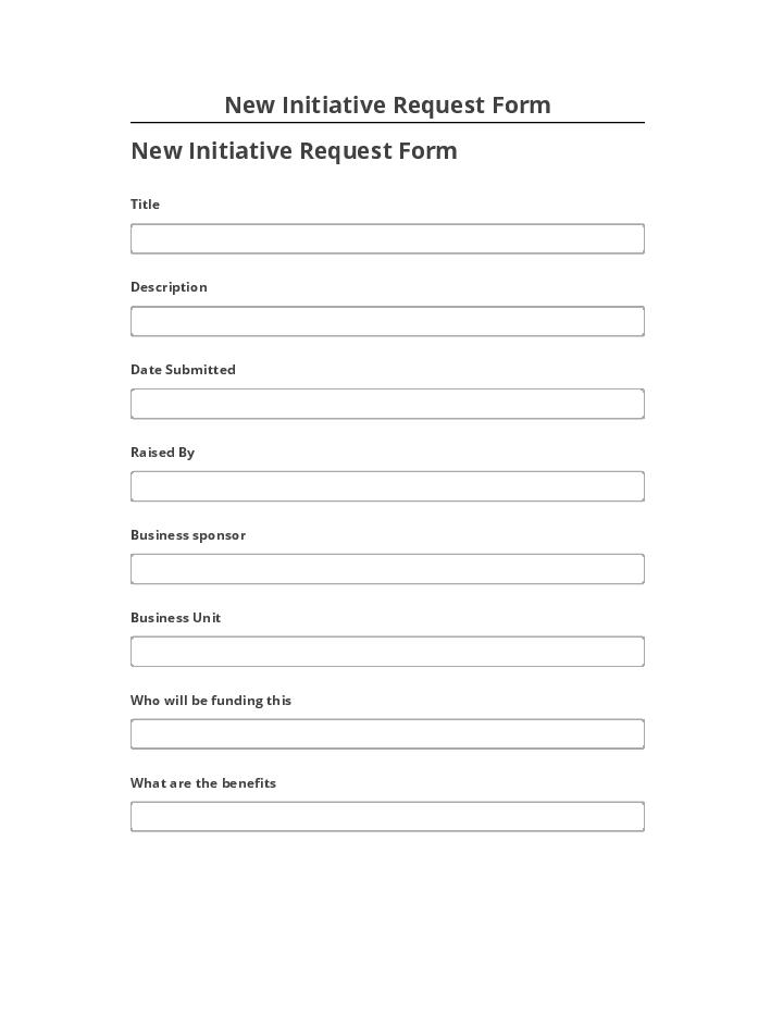 Update New Initiative Request Form Microsoft Dynamics