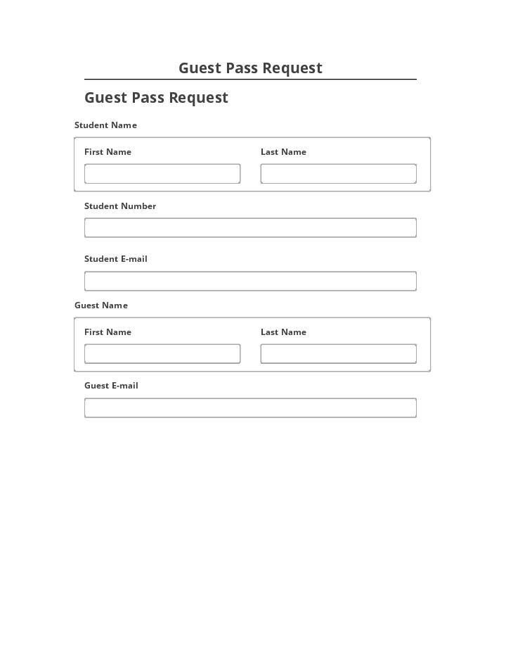 Integrate Guest Pass Request