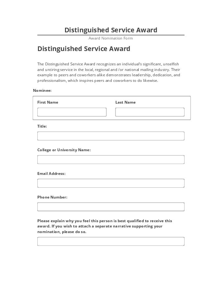 Integrate Distinguished Service Award