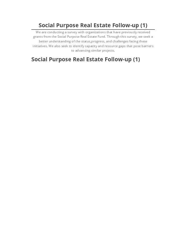 Pre-fill Social Purpose Real Estate Follow-up (1) Salesforce
