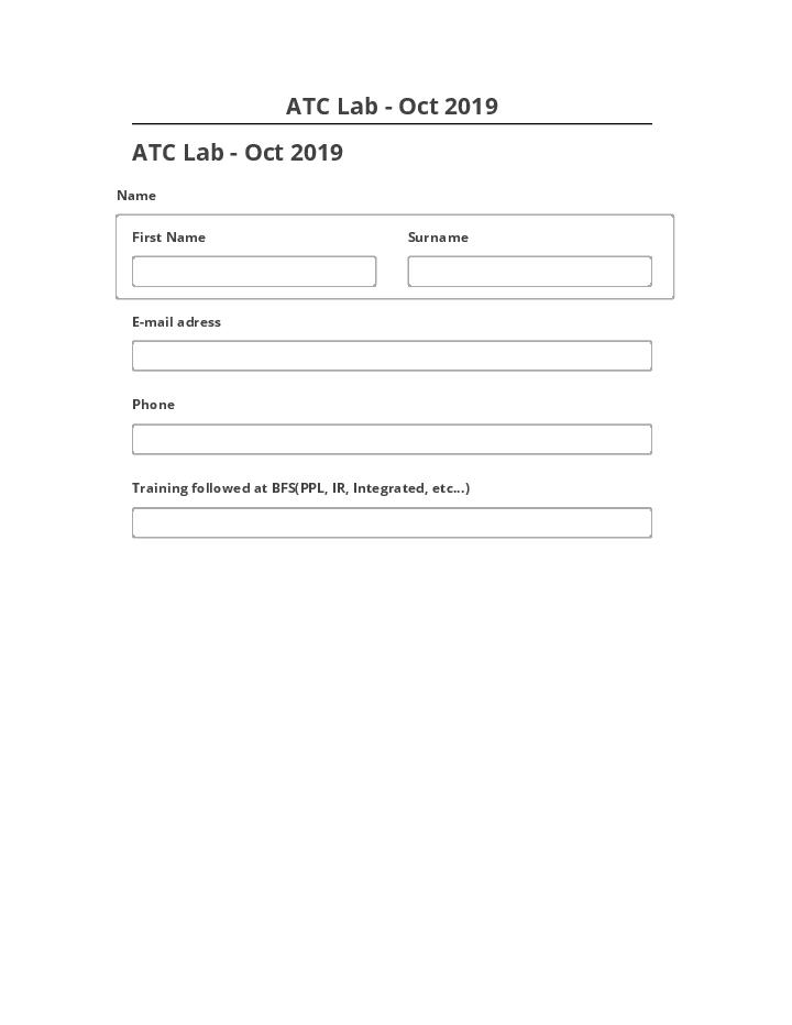 Arrange ATC Lab - Oct 2019 Netsuite