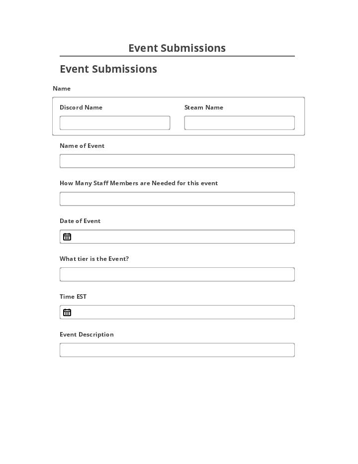 Incorporate Event Submissions Netsuite