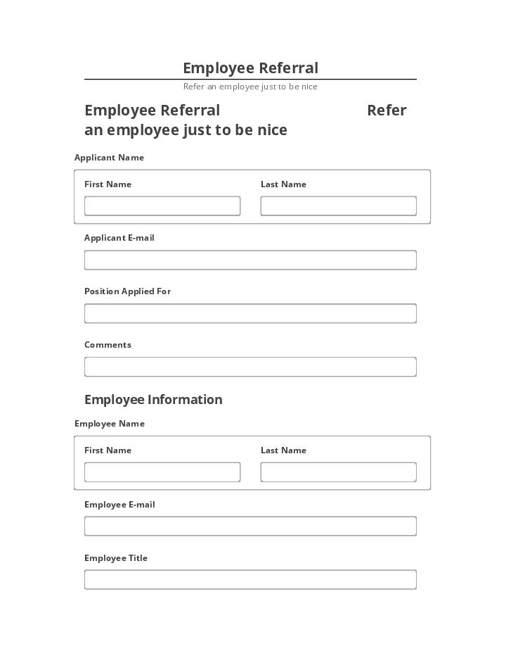 Incorporate Employee Referral Netsuite
