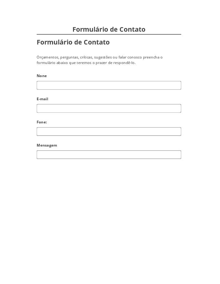 Integrate Formulário de Contato Salesforce